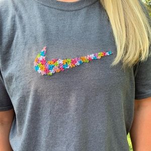 Nike flower tee- offered in all sizes